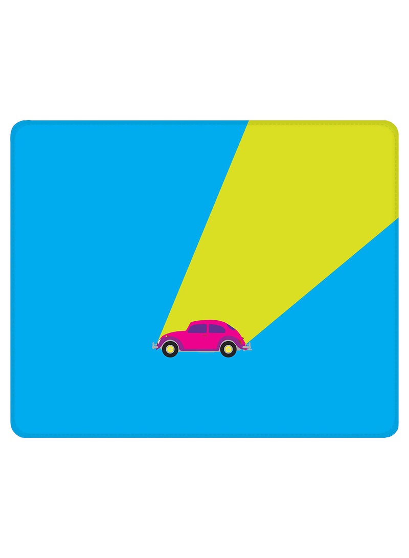 Stylizedd Retro Bug Blue Non-Slip Gaming Mousepad Blue/Green - Image 1