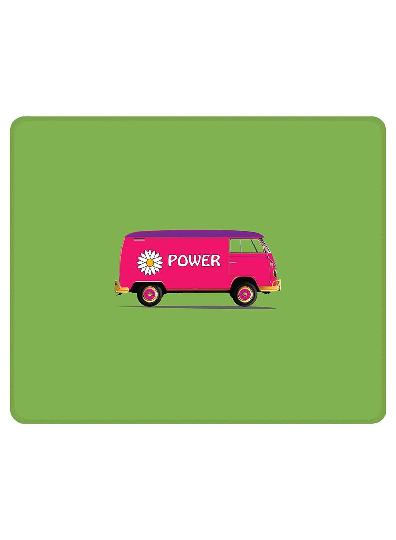 Stylizedd - Flower Power Non-Slip Gaming Mousepad Green - Image 1