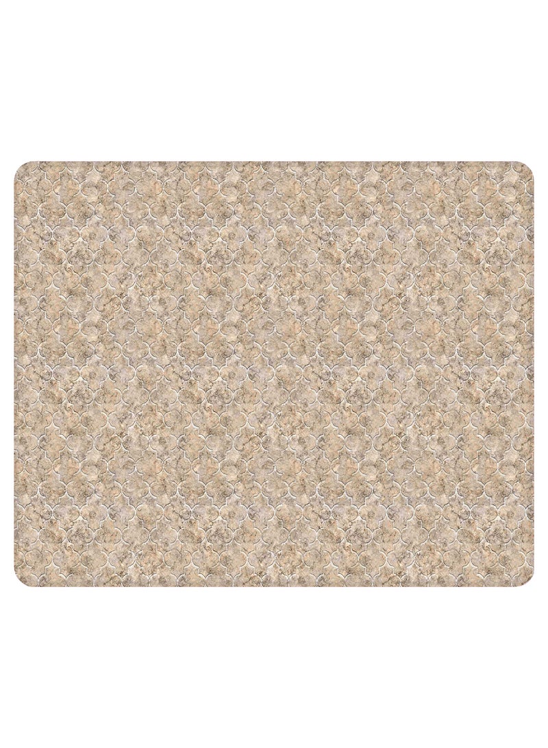 Stylizedd Arabesque Tiles Non-Slip Gaming Mousepad Beige  - Image 1