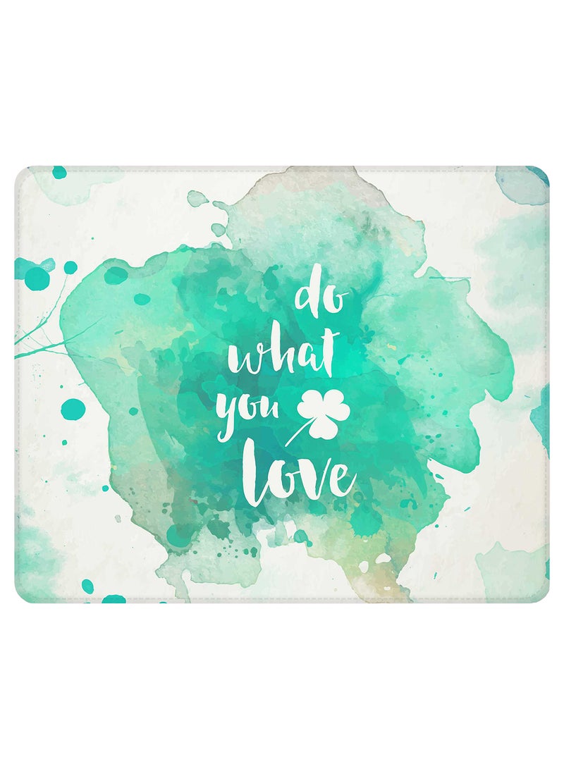 Stylizedd Do what you love Non-Slip Gaming Mousepad Multicolour - Image 1