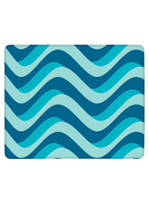 Curvy Blue Non-Slip Gaming Mousepad Curvy Blue
