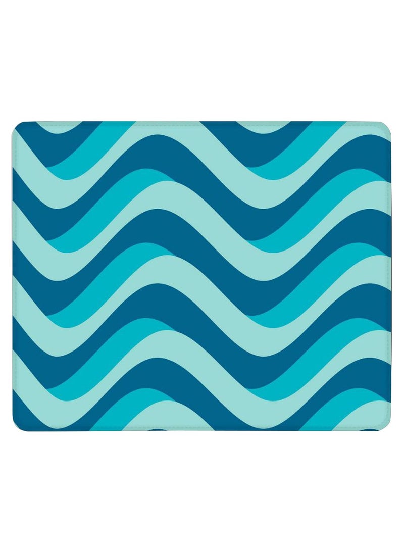 Stylizedd Curvy Blue Non-Slip Gaming Mousepad Curvy Blue  - Image 1