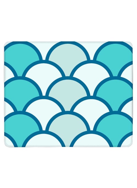 Fish Scales Non-Slip Gaming Mousepad Multicolour