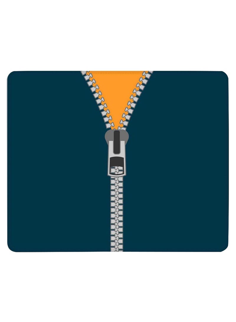 Stylizedd Zipper Non-Slip Gaming Mousepad Dark Green/Grey/Orange - Image 1