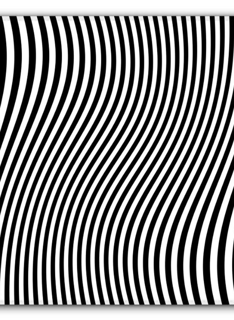 Stylizedd Zebra Lines Non-Slip Gaming Mousepad Black/White - Image 2