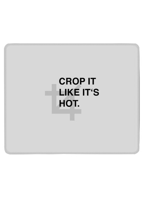 Crop It Non-Slip Gaming Mousepad Light Grey