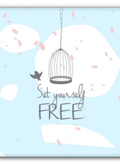 Stylizedd Set Yourself Free Non-Slip Gaming Mousepad Blue/White/Grey  - Image 2