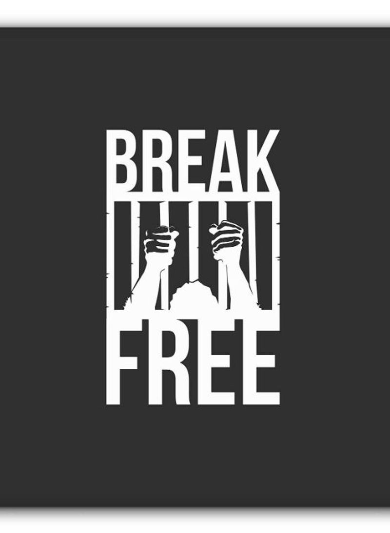 Stylizedd Break Free Non-Slip Gaming Mousepad Black/White - Image 2