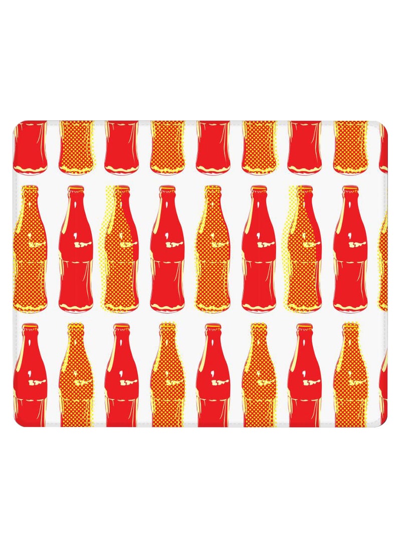 Stylizedd Retro Cola Non-Slip Gaming Mousepad White/Red/Orange  - Image 1