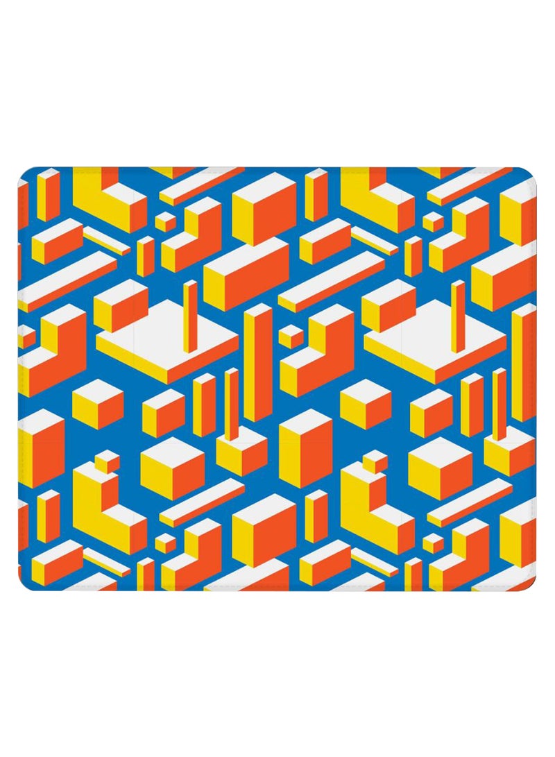 Stylizedd 3D Geometry Non-Slip Gaming Mousepad Multicolour - Image 1