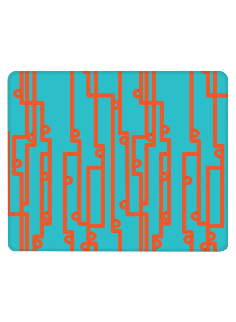 Stylizedd - Pipe Puzzle Non-Slip Gaming Mousepad Blue/Red - Image 1