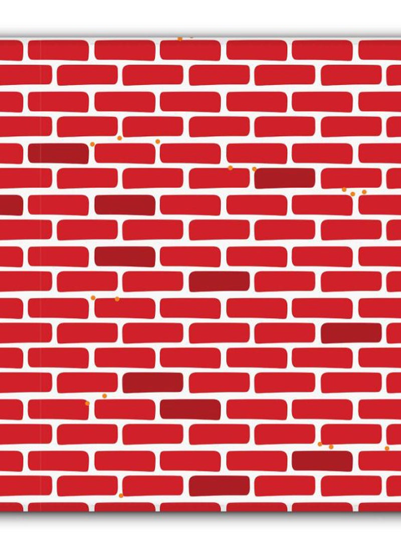 Stylizedd Bricks wall Non-Slip Gaming Mousepad Red/White - Image 2