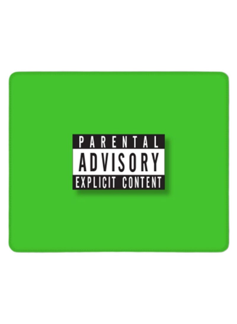 Stylizedd Explicit Content Designer Gaming Mousepad Green - Image 1