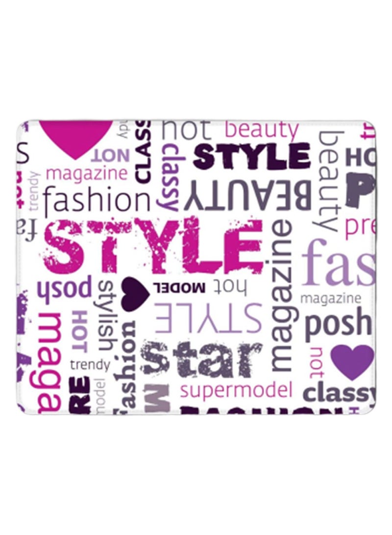 Stylizedd Fashion Statement Designer Gaming Mousepad Multicolour - Image 1