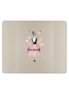 Stylizedd Love Yourself Non-Slip Gaming Mousepad Dark Beige  - Image 1