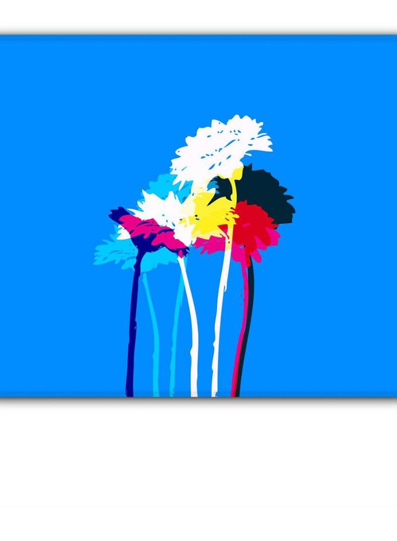 Stylizedd Blooming Flower Designer Gaming Mousepad Blue - Image 2