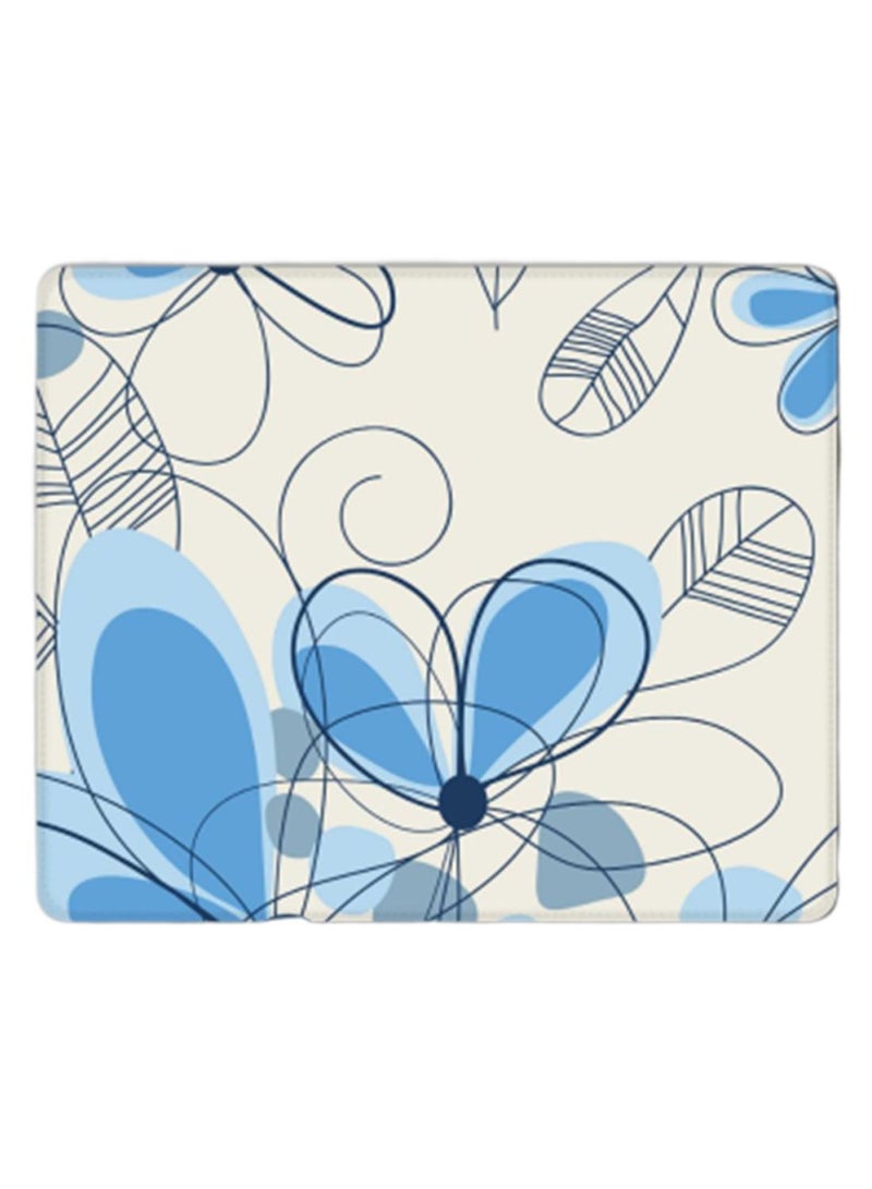 Stylizedd Daisy Line Designer Gaming Mousepad Blue/White/Black  - Image 1