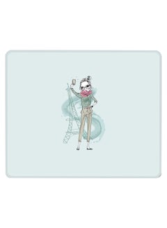Selfie By Eiffel Non-Slip Gaming Mousepad Turquoise