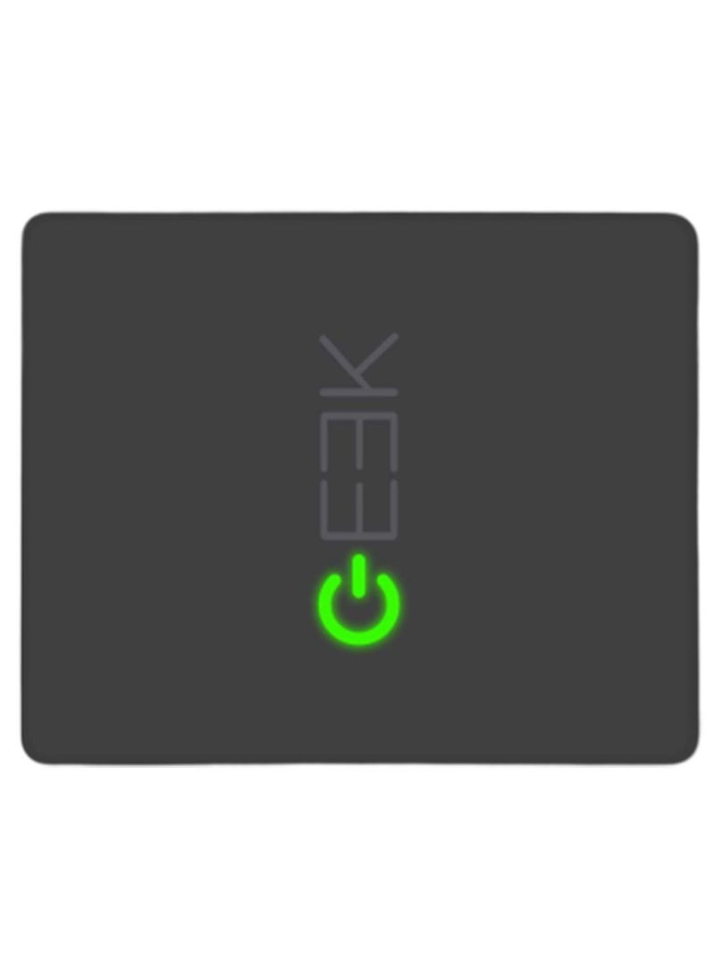 Stylizedd - Geek On Designer Gaming Mousepad Black - Image 1