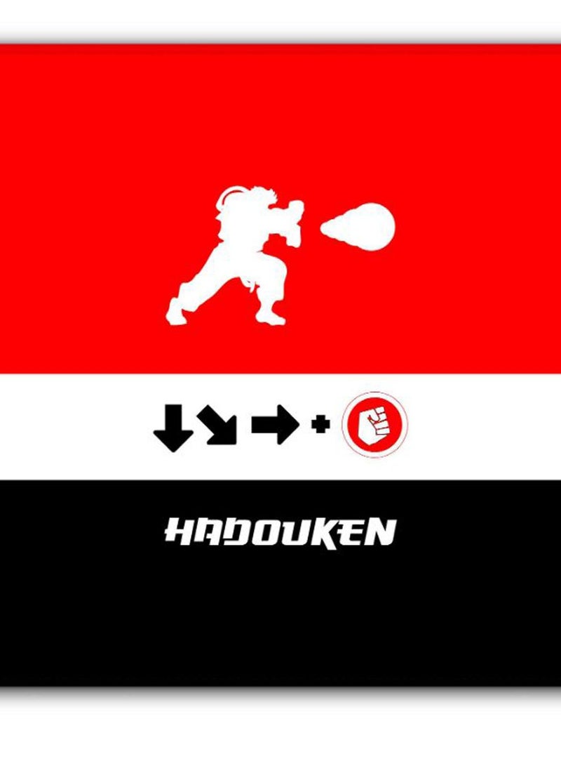 Stylizedd Hadouken Designer Gaming Mousepad Red/White/Black - Image 2