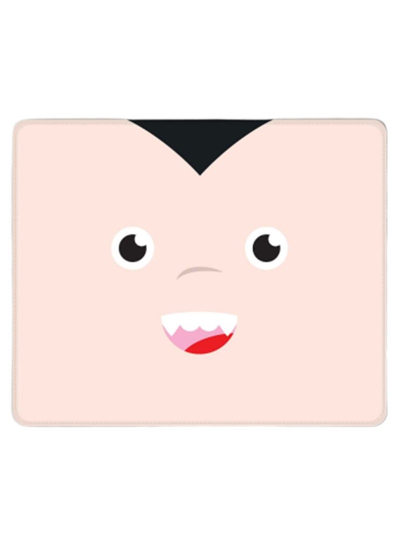 Stylizedd Cute Dracula Designer Gaming Mousepad Light Pink/Black - Image 1