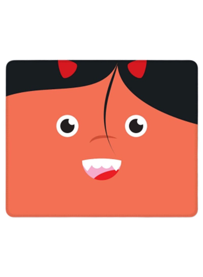 Stylizedd Cute Cupid Designer Gaming Mousepad Orange/Black - Image 1