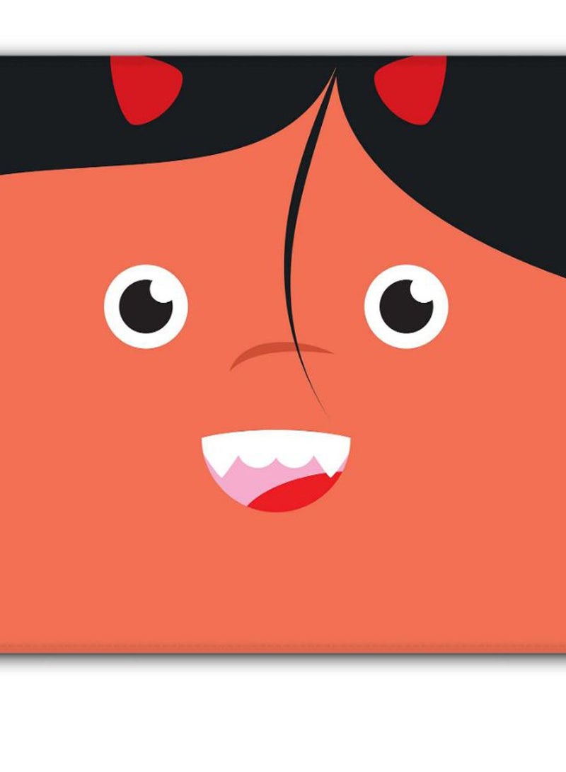 Stylizedd Cute Cupid Designer Gaming Mousepad Orange/Black - Image 2