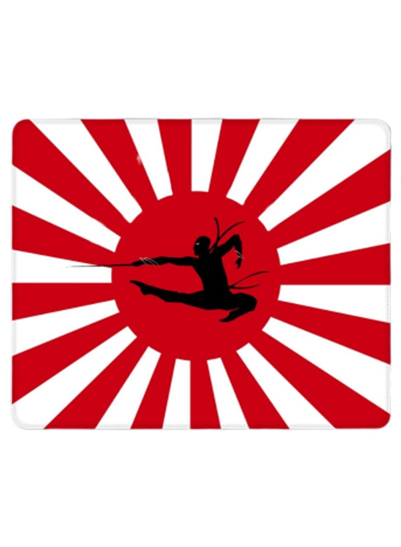 Stylizedd Son Of Ninja Designer Gaming Mousepad Red/White/Black - Image 1