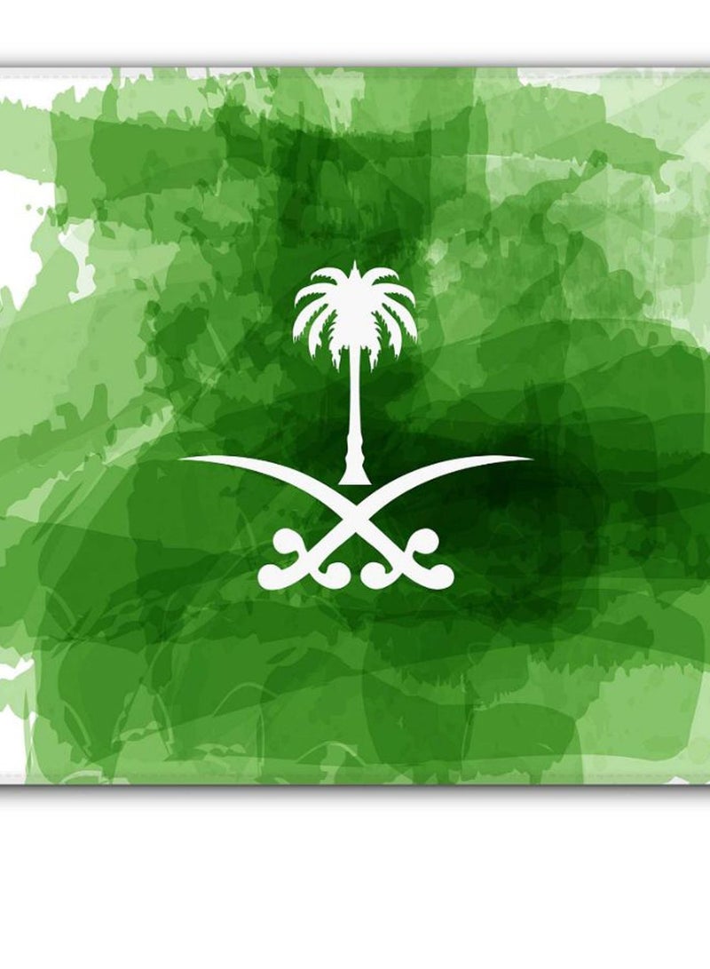 Stylizedd Saudi Emblem Designer Gaming Mousepad Green/White - Image 2
