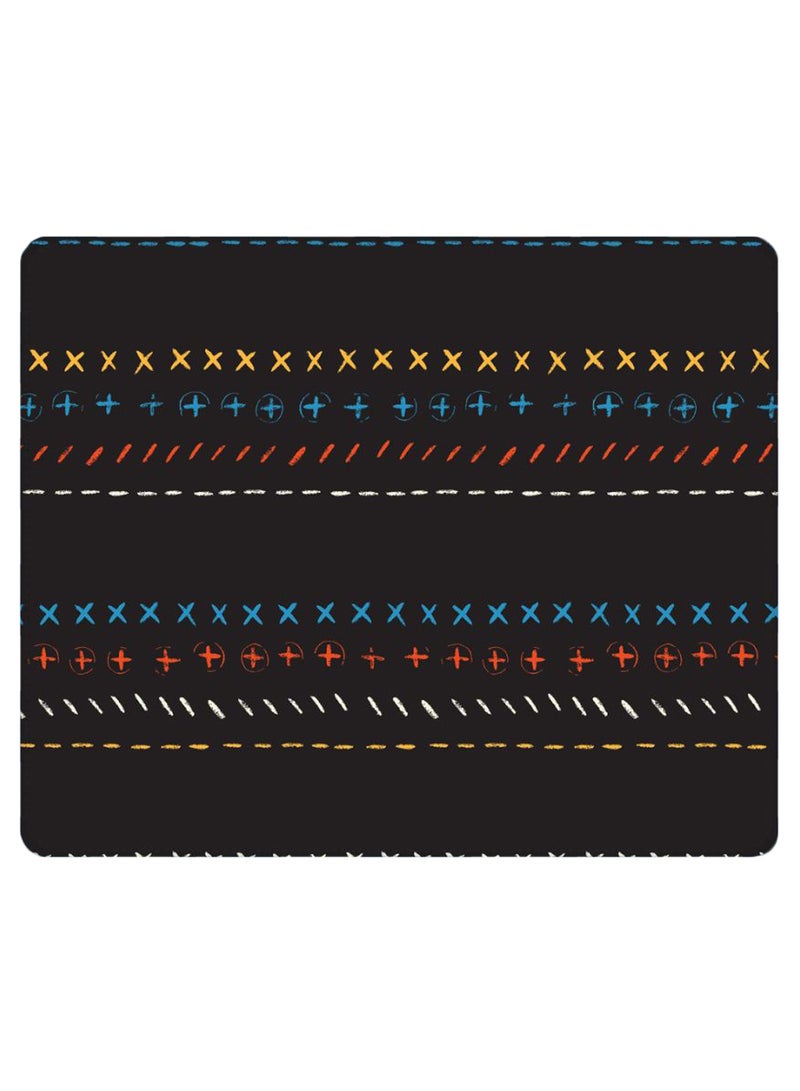Stylizedd Basic Math Non-Slip Designer Gaming Mousepad Black/Blue/Red - Image 1