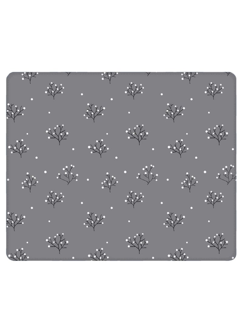 Stylizedd Winter Splinter Non-Slip Designer Gaming Mousepad Grey/White/Black - Image 1