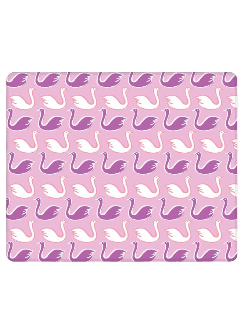 Stylizedd Swan Story Non-Slip Designer Gaming Mousepad Purple/White - Image 1