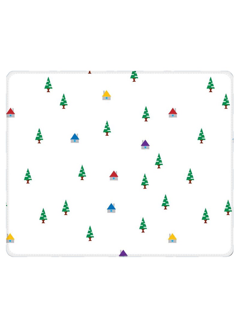 Stylizedd Cabin Wood Non-Slip Designer Gaming Mousepad White/Green - Image 1
