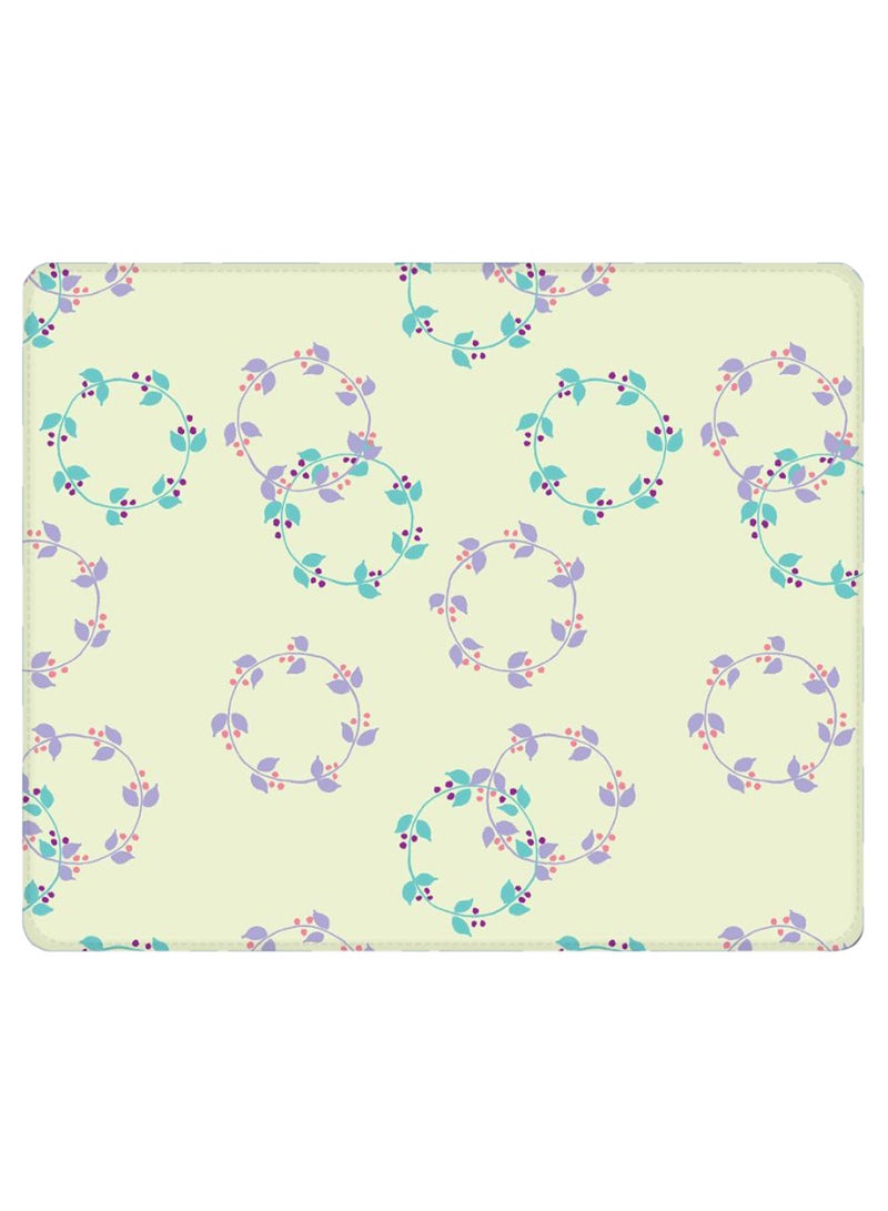 Stylizedd Floral Wreath Non-Slip Designer Gaming Mousepad Multicolour - Image 1