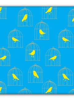 Stylizedd Caged Birdy Non-Slip Designer Gaming Mousepad Blue/Yellow  - Image 2