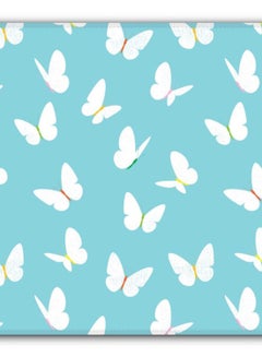 Stylizedd Fluttering Butterfly Non-Slip Designer Gaming Mousepad Blue/White  - Image 2
