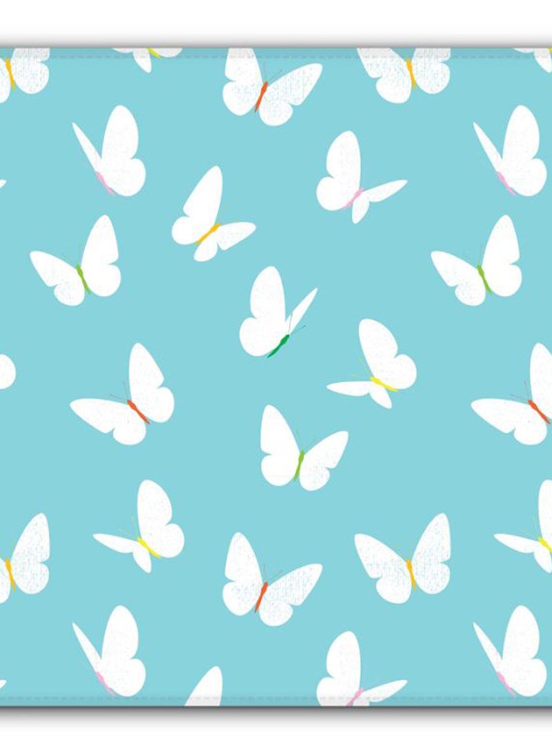 Stylizedd Fluttering Butterfly Non-Slip Designer Gaming Mousepad Blue/White  - Image 2