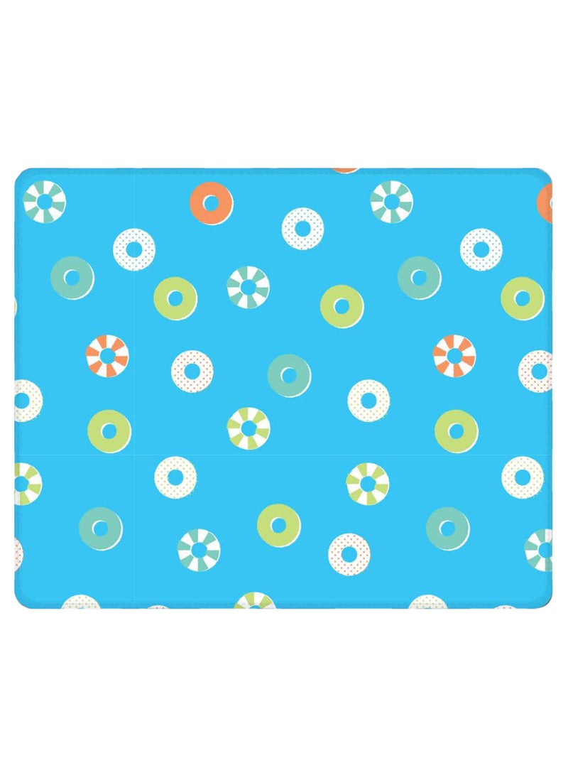 Stylizedd Loopy Hoops Non-Slip Designer Gaming Mousepad Blue/Green/White  - Image 1