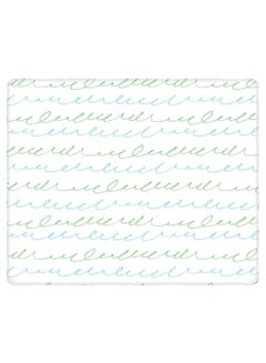 Cursive Story Non-Slip Designer Gaming Mousepad White/Blue