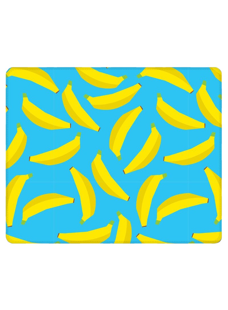 Stylizedd Scattered Bananas Non-Slip Designer Gaming Mousepad Blue/Yellow  - Image 1
