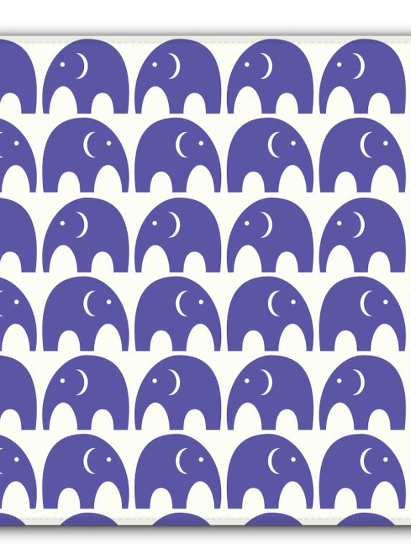 Stylizedd Baby Elephants Non-Slip Designer Gaming Mousepad Purple/White  - Image 2