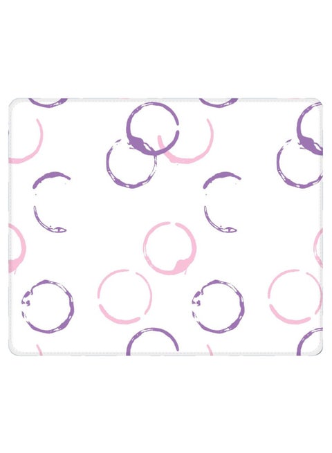Pretty Stains Non-Slip Designer Gaming Mousepad White/Purple