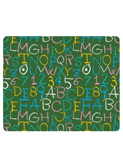 Board Alphabets Non-Slip Designer Gaming Mousepad Multicolour
