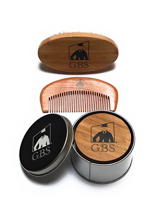 G.B.S Beard Grooming Kit Brown/Black - Image 1