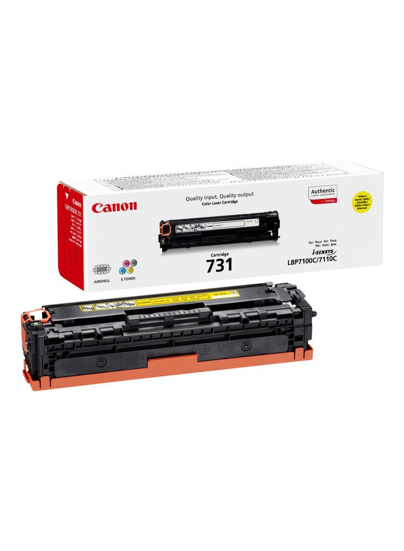 Canon 731 Laser Ink Toner Cartridge Yellow - Image 1