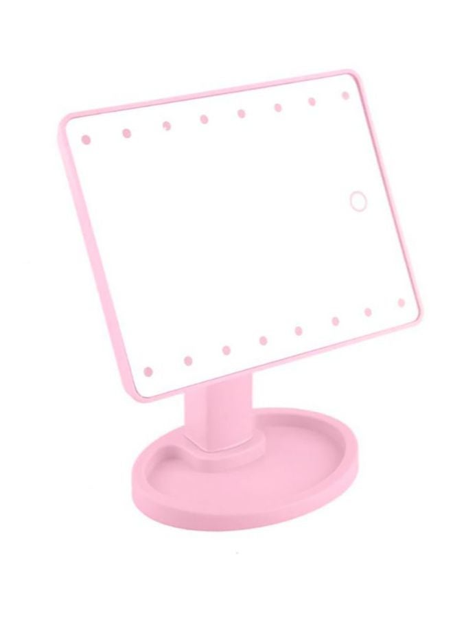 Makeup LED Light Mirror Pink/Clear - Image 2