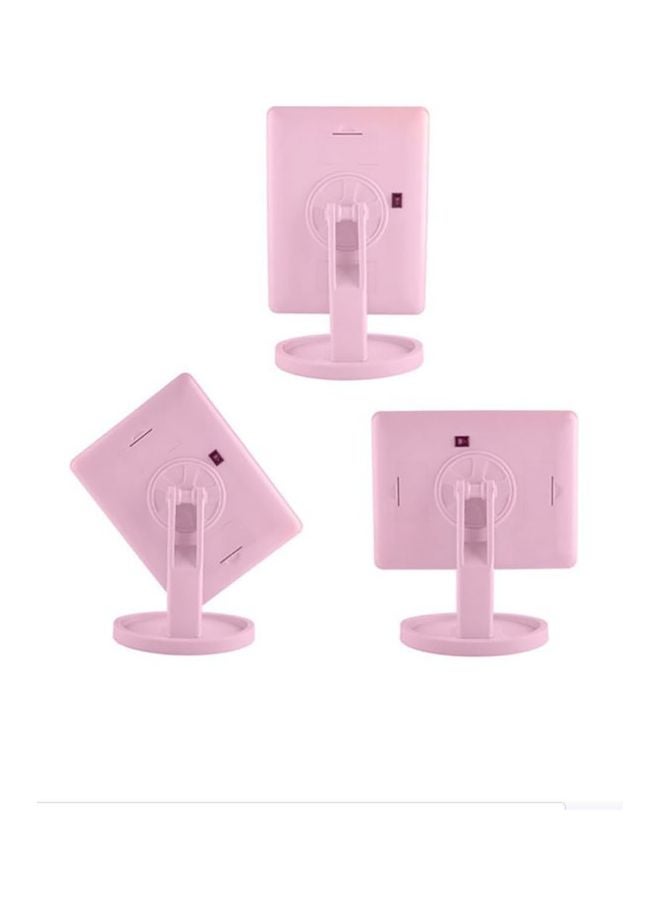 Makeup LED Light Mirror Pink/Clear - Image 3