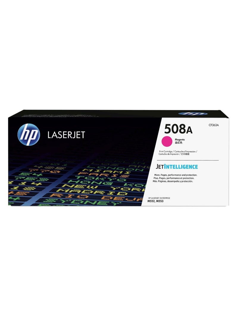 HP خرطوشة حبر 508A لطابعات ليزر جيت أرجواني