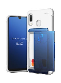 VRS Design Damda Glide Shield Protective Case Cover With Card Holder For Samsung Galaxy A30 White/Blue/Black 