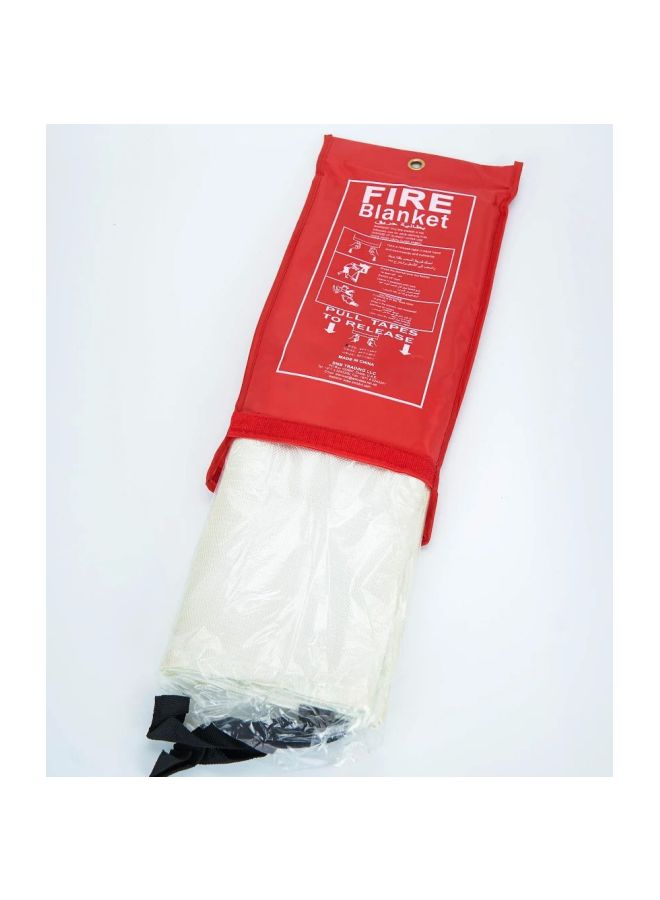 TAHA SAFETY Fiberglass Fire Blanket White 4X4feet - Image 2